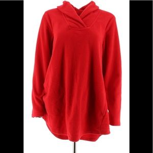 - Shawl Collar Fleece Tunic